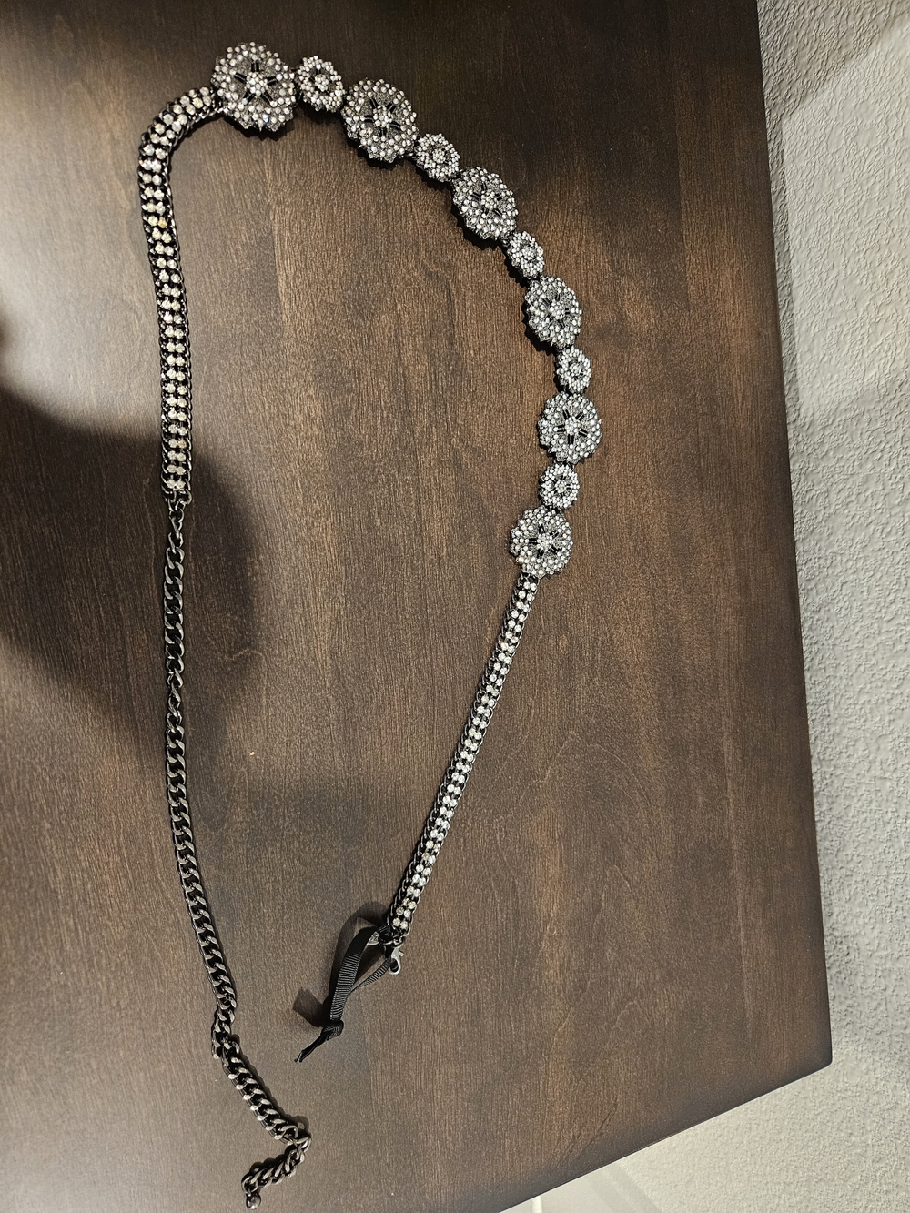 Zara Metal And Rhimestones Belt 37 1/2 Inches